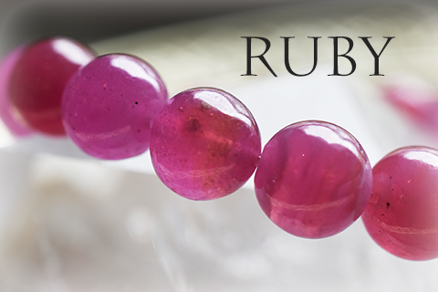 天然石 パワーストーン|ルビー Ruby アフリカ産 一連 パワーストーンブレスレット アーキエンジェルズ
