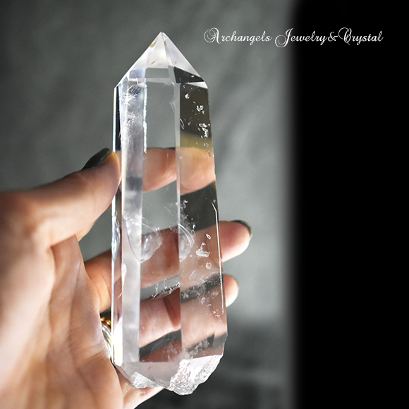 天然石 パワーストーン|エンジェルラダー・クォーツ 天使の梯子 水晶 クリアクォーツ ヒマラヤ産ポイント アーキエンジェルズ
