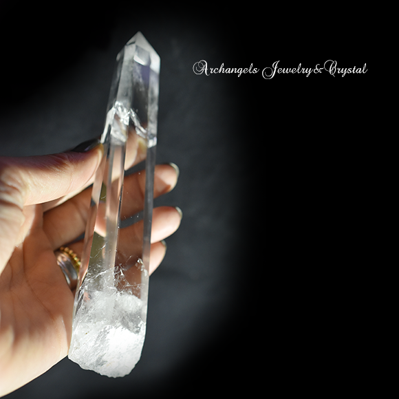 天然石 パワーストーン|エンジェルラダー・クォーツ 天使の梯子 水晶 クリアクォーツ ヒマラヤ産ポイント アーキエンジェルズ