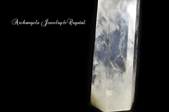 天然石 パワーストーン|エンジェルラダー・クォーツ 天使の梯子 水晶 クリアクォーツ ヒマラヤ産ポイント アーキエンジェルズ