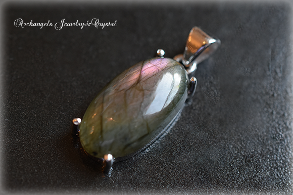 天然石 パワーストーン|ラブラドライト Labradorite シルバー ペンダント ジュエリー アーキエンジェルズ
