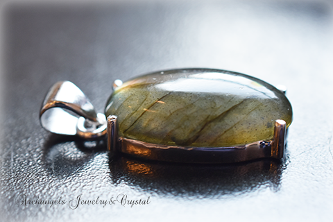 天然石 パワーストーン|ラブラドライト Labradorite シルバー ペンダント ジュエリー アーキエンジェルズ