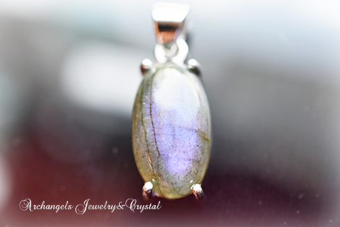 天然石 パワーストーン|ラブラドライト Labradorite シルバー ペンダント ジュエリー アーキエンジェルズ