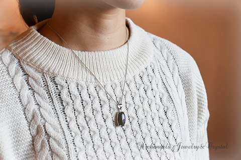 天然石 パワーストーン|ラブラドライト Labradorite シルバー ペンダント ジュエリー アーキエンジェルズ