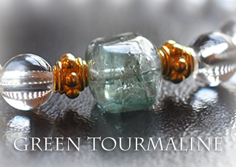 天然石 パワーストーン| グリーントルマリン トルマリン 水晶 パワーストーンブレスレット クリアクォーツ