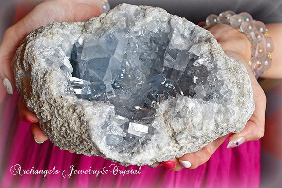 天然石 パワーストーン|セレスタイト Celestite 原石 クラスター ヒーリング 癒やし アーキエンジェルズ 大分市