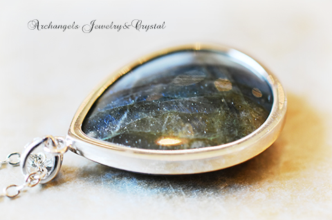 天然石 パワーストーン|ラブラドライト Labradorite シルバー Silver ペンダント アーキエンジェルズ 大分市