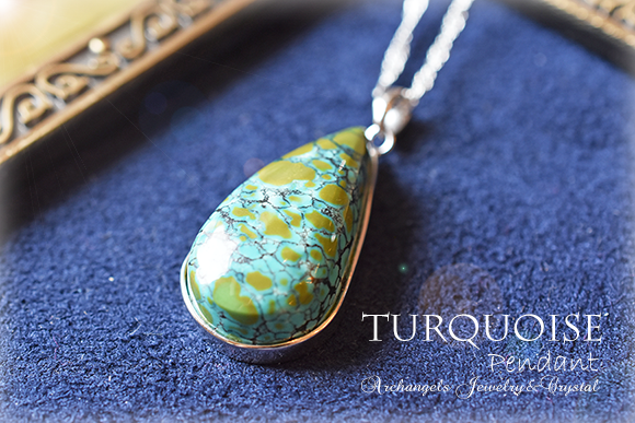 天然石 パワーストーン|ターコイズ トルコ石 turquoise 12月の誕生石 ペンダント 贈り物 プレゼント アーキエンジェルズ