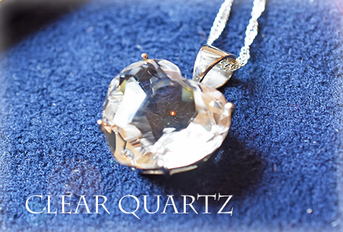 天然石 パワーストーン|クリアクォーツ 水晶 ClearQuartz ハート シルバー Silver ペンダント アーキエンジェルズ