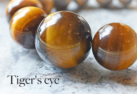 天然石 パワーストーン|タイガーアイ 虎目石 Tiger's eye 商売繁盛 金運 幸運 財運 メンズ ユニセックス ブレスレット