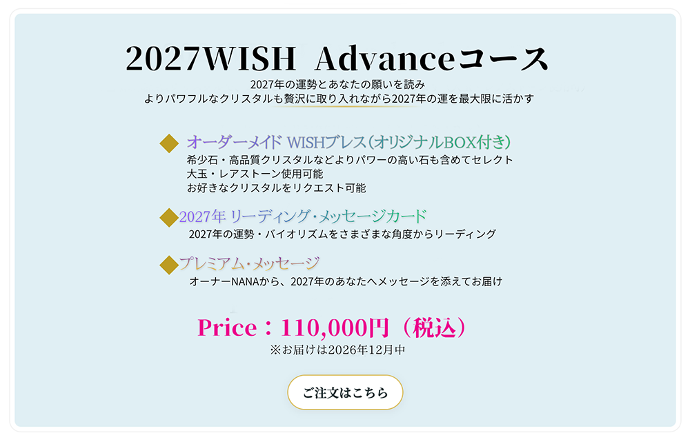 2027 WISH アドバンスコース詳細