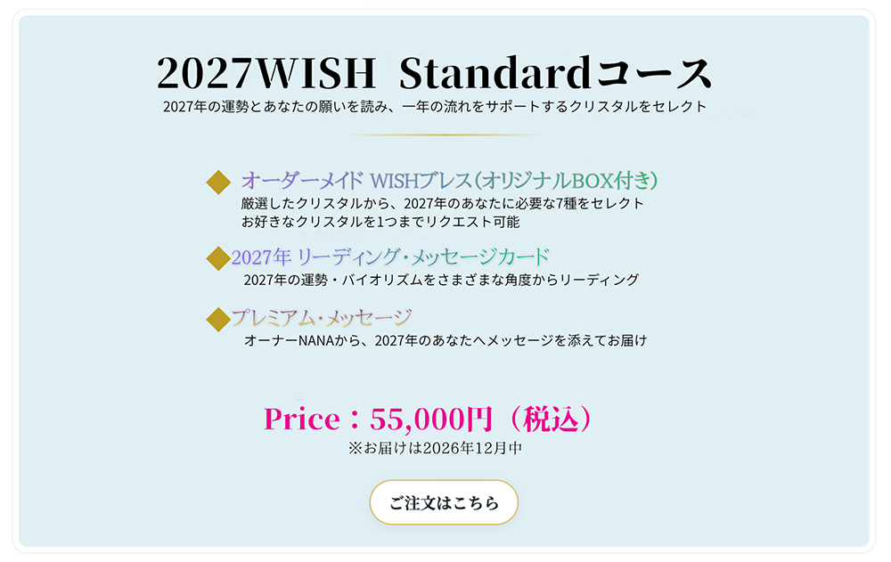 2027 WISH スタンダードコース詳細