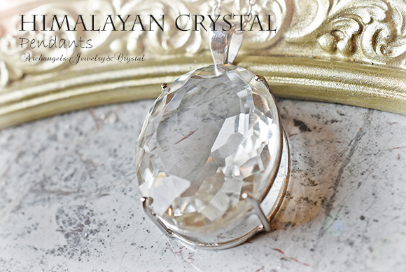 天然石 パワーストーン|クリアクォーツ 水晶 ClearQuartz ヒマラヤ産 シルバー Silver ペンダント アーキエンジェルズ
