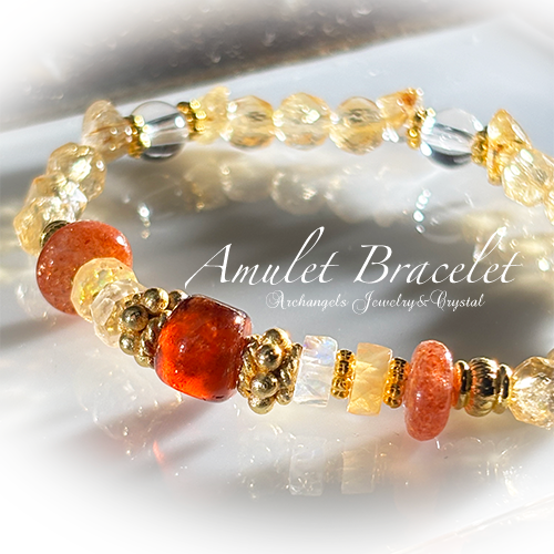 Amuletブレス「Prosperity#1」オレンジガーネット*ファイヤー